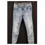 Rock Revival Kyla Jeans - Light Wash Denim with Embroidered Back Pockets Rock Revival Kyla Jeans - Light Wash Denim with Embroidered Back Pockets