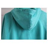 Nike Dri-Fit Hoodie - Women's Large Teal Triangular Pattern Nike Dri-Fit Hoodie - Women's Large Teal Triangular Pattern