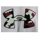 Under Armour Hoodie - Large Loose Fit, Light Blue with Camouflage UA Logo Under Armour Hoodie - Large Loose Fit, Light Blue with Camouflage UA Logo