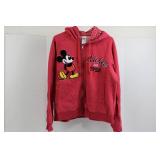 Disney Mickey Mouse Hoodie Zip-Up 60/40 Cotton-Polyester XL Disney Mickey Mouse Hoodie Zip-Up 60/40 Cotton-Polyester XL