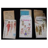 Vintage Simplicity & Butterick Sewing Patterns in Suitcase - Envelopes & Papers Vintage Simplicity & Butterick Sewing Patterns in Suitcase - Envelopes & Papers