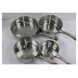Calphalon Stainless Steel Cookware Set - 7-Piece with Lids (1 qt, 2 qt, 3 qt x2, 5 qt, 6 qt, 10-inch Fry Pan) Calphalon Stainless Steel Cookware Set - 7-Piece with Lids (1 qt, 2 qt, 3 qt x2, 5 qt, 6 qt, 10-inch Fry Pan)