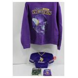Pro Player Minnesota Vikings Sweatshirt - Purple with Helmet Graphic Pro Player Minnesota Vikings Sweatshirt - Purple with Helmet Graphic