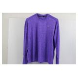 Nike Dri-Fit Purple Heather Long-Sleeve Shirt Nike Dri-Fit Purple Heather Long-Sleeve Shirt