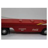 Hummer H3 Coca-Cola Tractor with Red Trailer & Fire Rescue Truck (2-Piece Die-Cast Set) - 2003 Hummer H3 Coca-Cola Tractor with Red Trailer & Fire Rescue Truck (2-Piece Die-Cast Set) - 2003