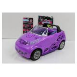 Monster High Purple Convertible Toy Car with Gothic Decals, Open Top Monster High Purple Convertible Toy Car with Gothic Decals, Open Top