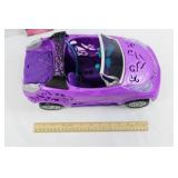 Monster High Purple Convertible Toy Car with Gothic Decals, Open Top Monster High Purple Convertible Toy Car with Gothic Decals, Open Top