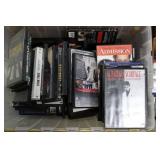 Assorted Blu-ray, DVD Discs Collection, CD's in Storage Bins Assorted Blu-ray, DVD Discs Collection, CD's in Storage Bins