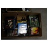Assorted Blu-ray, DVD Discs Collection, CD's in Storage Bins Assorted Blu-ray, DVD Discs Collection, CD's in Storage Bins