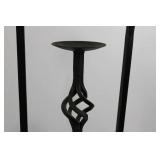 Wrought Iron Candle Holders - Tall Candelabras (Lot of 3) Wrought Iron Candle Holders - Tall Candelabras (Lot of 3)