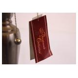 Brentwood Collection Floor Lamp with White Shade, Pull Chains, Metal Finish Brentwood Collection Floor Lamp with White Shade, Pull Chains, Metal Finish