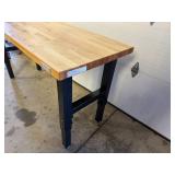 New Gladiator 6 ft. Adjustable Height Birch Top Workbench