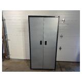 New Gladiator Freestanding 2 Door Garage Cabinet in Silver Tread