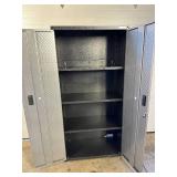 New Gladiator Freestanding 2 Door Garage Cabinet in Silver Tread