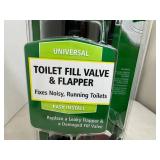 New Case of 14 Fluidmaster Universal Toilet Fill Valve and Flapper Kit