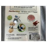 New Case of 9 Fluidmaster Performax Universal Toilet Valve and Flapper Kit