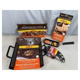 New BBQ Cooking Accessories, Kabob Rack, S'mores Tray, Jalapeno Cooker, and More