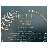 New Graphite Luxury Jacquard Velvet Throw Blanket