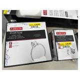 New Delta Porter Bathroom Set - Grab Bar, Towel Ring, Hook, Etc