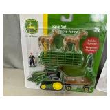 2 New 10 pc John Deere Farm Toy Sets