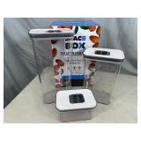 Set of 3 New Pantrymate Space Box Leak Proof Food Storage Containers