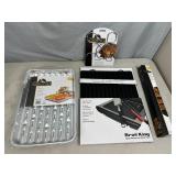New Grill Pro Cookign Mats, Chicken Roaster, Silicone Mat, Foil Pans