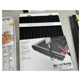 New Grill Pro Cookign Mats, Chicken Roaster, Silicone Mat, Foil Pans