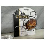 New Grill Pro Cookign Mats, Chicken Roaster, Silicone Mat, Foil Pans