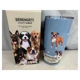 New Serengeti Vacuum Insulated Stainless Steel Tumbler with Lid - Boxer Dog