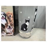 New Serengeti Vacuum Insulated Stainless Steel Tumbler with Lid - Black and White Cat