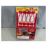 New 8 Pack of Ruby Holding Hands Magnetic Silicone Ties / Organizers