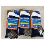 3 New Pair Dr Scholls Athletes Foot Socks