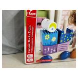 New Hape 17 pc Building Block Train Set