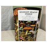 New Midnight Meadow 500 pc Puzzle with Framable Art Print