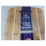 New 2 pc Bamboo Cutting Board Set