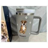 New Serengeti Vacuum Insulated Stainless Steel Tumbler with Lid - Pitbull Dog