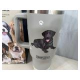 New Serengeti Vacuum Insulated Stainless Steel Tumbler with Lid - Black Lab Dog