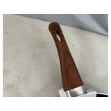 New 8 inch Elle Decor Designer Frying Pan with Wood Look Handle