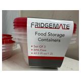 6 New Food Storage Containers with Lids