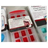 6 New Silicone Ice Cube Trays