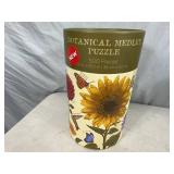 New Botanical Medley 500 pc Puzzle with Framable Art Print