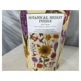 New Botanical Medley 500 pc Puzzle with Framable Art Print