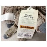 New 2 Piece Sloth Plush Toy and Rattle Baby Toy Set