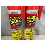 2 Cans of Flex Caulk with Trigger Flow Nozzle - Clear