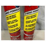 2 Cans of Flex Caulk with Trigger Flow Nozzle - Clear