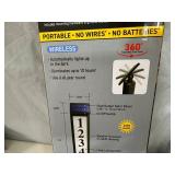 New Solar Powered Address Light