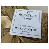 New Pack of 12 Signature Classics Wash Cloths