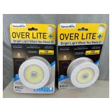 2 New Rechargeable Over Lite Motion Activated Wall / Ceiling Lights