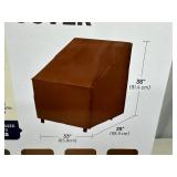 New Backyard Basics Oversize Patio Chair Cover Brown
