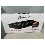 New Desktop Glass Whiteboard with Storage